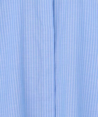 ICB L ソフトコットンローン シャツブラウス ブルーストライプ