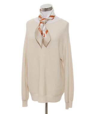 MOONBAT 【美人百花4月号掲載/シルク100%】フルラ (FURLA) スクエア柄 シルクプリントスカーフ 65cm×65cm キャメル