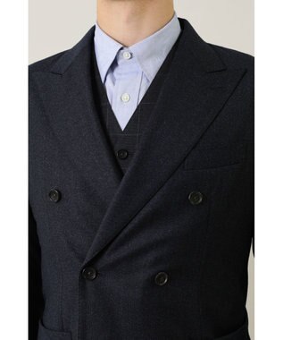 DAKS ウールダブルジャケット ネイビー