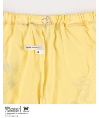 WACOAL PEANUTS パジャマ 5分袖 半袖 5分丈 オーガニックコットン100%(本体) レディース FDT169 /ワコール イエロー