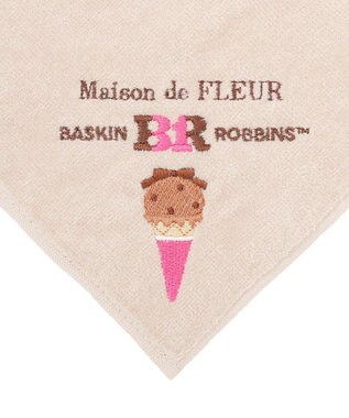 Maison de FLEUR サーティワン　タオルハンカチ Brown