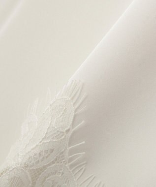 Green Parks レースドッキングサテンビスチェ Ivory
