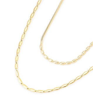 23区 チェーンコンビ ネックレス ゴールド系