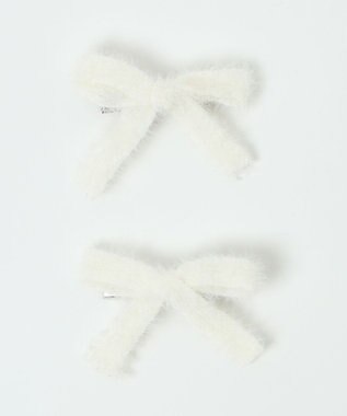 WEGO L2Pシャギーリボンクリップ ホワイト