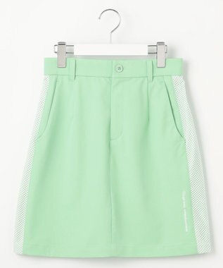 23区GOLF 【WOMEN】【ストレッチ】バックドビー×メッシュロゴスカート ライトグリーン系