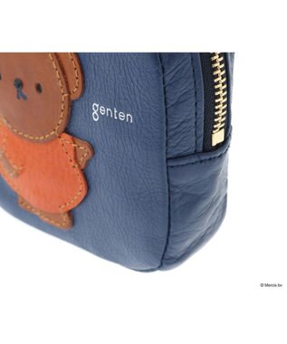 genten 【WEB限定】miffy collection ポーチ「ボリス」 ブルー