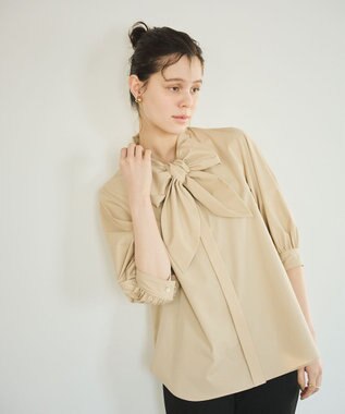 #Newans 【洗濯機可能/シワになりにくい】ラビットタイシャツ ベージュ