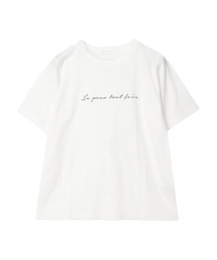 Green Parks 筆記体レギュラーＴシャツ Off White