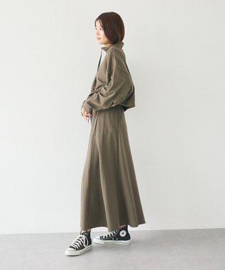 CRAFT STANDARD BOUTIQUE 【ＷＥＢ限定】裏毛カットオフフレアスカート Khaki
