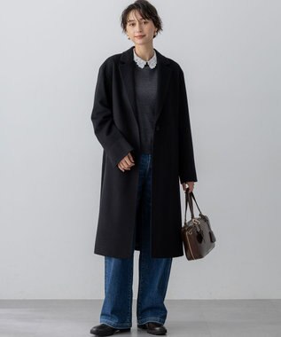 23区 S 【滝沢眞規子さん着用/VERY掲載/洗える】23区DENIM ストレッチ ワイドパンツ ウォッシュドブルー系