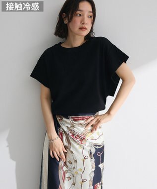 Green Parks 袖フレアフレンチスリーブニットプルオーバー Black