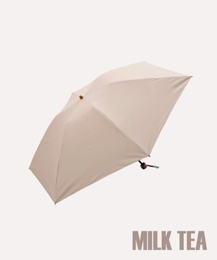 AURORA  【WEB限定】サマーシールド 晴雨兼用傘（大寸折りたたみ・クイックオープン）（ジェラートカラーコレクション） ミルクティー