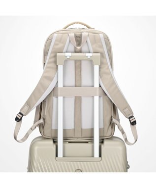 ACE BAGS & LUGGAGE W&.Day/Night トゥキ スクエアリュック B4サイズ 15.6インチPC収納 20512 ダブルアンドデイナイト ライトベージュ