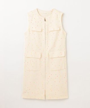 GRACE CONTINENTAL ネオンドットジャガードワンピース キナリ