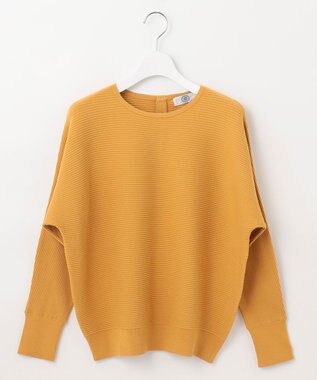 J.PRESS LADIES 【洗える】VIS/PE RIB ドルマンスリーブ ニット イエロー系