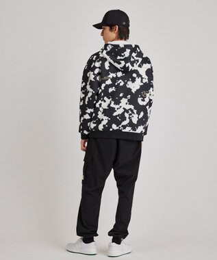 PW CIRCULUS 【MEN】ピント柄 フーディー ブラック系5