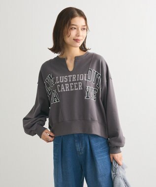 Green Parks リメイクロゴスウェット Charcoal Gray