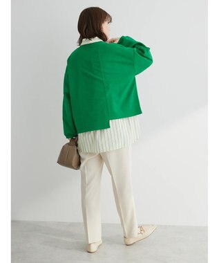 Green Parks コットンＵＳＡミニ裏毛リメイク風プルオーバー Green