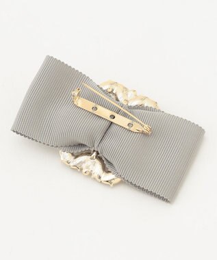 TOCCA 【ブローチ取り外し可】BIJOUX FURTIPPET ティペット ライトグレー系