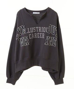 Green Parks リメイクロゴスウェット Charcoal Gray