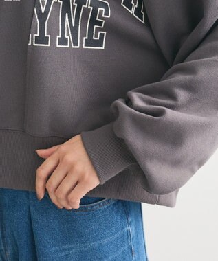 Green Parks リメイクロゴスウェット Charcoal Gray