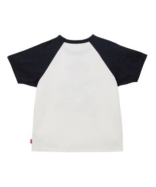 MIKI HOUSE HOT BISCUITS 【家族でおそろい】【155-185cm】ベースボールデザイン(大人用) ラグラン半袖Tシャツ 黒