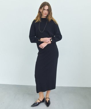 BEIGE， 【ロングセラー】LAURA / ストレッチ Iラインニットスカート