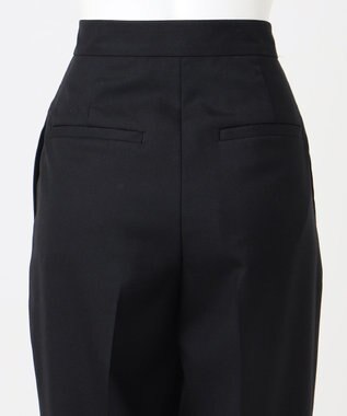 23区 【エステータ】ウールツイル ワイドテーパード パンツ ブラック系