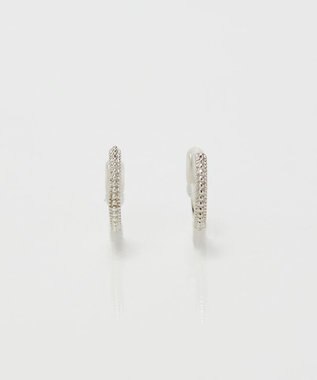 Phoebe 【金属アレルギー対応/痛くないシリーズ】グリッターメタルライトフィットイヤリング　シルバー シルバー