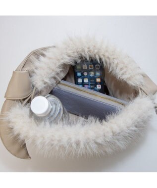 UNBILLION カシュカシュ cachecache / リボンハンドルエコファードロストトート GY