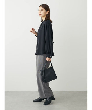 Green Parks ・ＥＬＥＮＣＡＲＥ　ＤＵＥ　バックプリーツブラウス Black