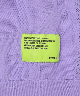 PW CIRCULUS 【手洗い可能】【WOMEN】アニマルドットニットモック ゴルフウェア レディース パープル系