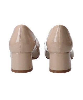 Bridget Birkin 【Bridget Birkin】ロゴパーツパンプス ベージュエナメル