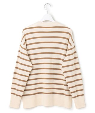 23区 S 【見上愛さん着用/Oggi・STORY掲載】ピュアカシミヤ クルーネック ニット オフ×キャメル