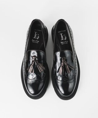 BONTRE 【LucaGrossi/ルカグロッシ】厚底メダリオンタッセルローファー/G961M-UA ブラック
