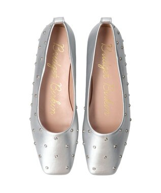 Bridget Birkin 【Bridget Birkin】ドットビジューフラットシューズ シルバー