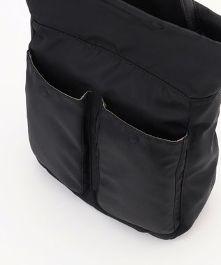 LA BAGAGERIE ダブルフロントポケット2WAYビッグショルダー ブラック