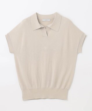 ANY 【接触冷感/UVケア/アンチピリング】クールタッチスキッパーニット サンドベージュ