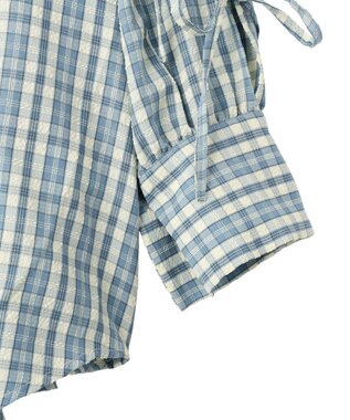 earth music&ecology 【予約】アソートチェックシャツ チェックサックス