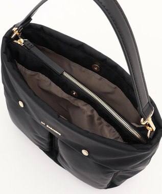 LA BAGAGERIE ダブルフロントポケット2WAYビッグショルダー ブラック