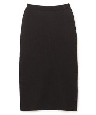 UNFILO ミラノリブニットスカート ブラック