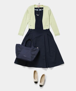 TOCCA 【八木アリサさん着用】RIBBON KNOT NYLONBAG ナイロントートバッグ ネイビー系