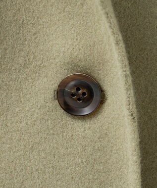 23区 S 【R(アール)】ウールメルトンリバー ショートコート オリーブ系