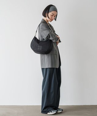 russet ＜360g/撥水性あり＞ コーデュラナイロン2wayショルダーバッグ(CE-1537) Black