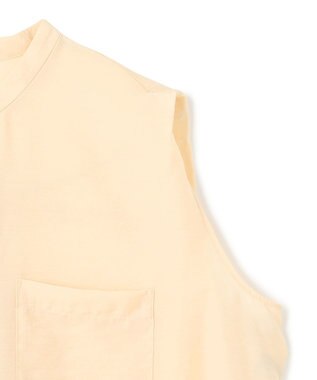 UNFILO シアーサテン ロングシャツワンピース バターイエロー