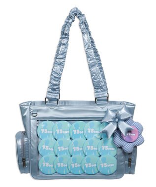 WEGO 【痛バ＆推し活グッズ】きらふわパフィ痛バッグS サックス