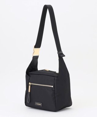 LA BAGAGERIE メタルバックル　ボックスショルダー　SSサイズ ブラック