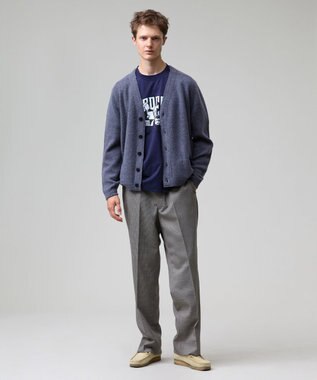 J.PRESS MEN 【J.PRESS ORIGINALS】【UNISEX】Wool Polyester Gunclub Check Piped Stem Nontuck Slacks ベージュ系3