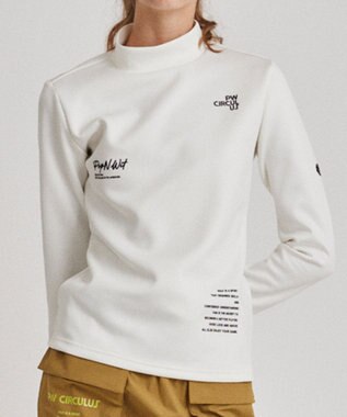 PW CIRCULUS 【ストレッチ / 快適 / 一枚でサマになる】【WOMEN】NEW ロングスリーブモック T ホワイト系