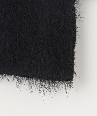 ANY SIS 【洗える】カットジャカード 羽織 ブラック